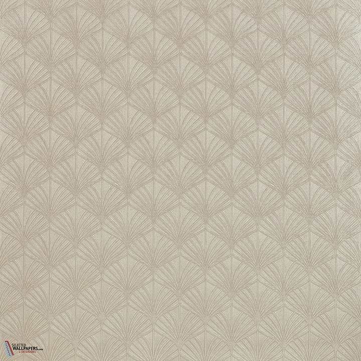 Nereides wallpaper-Casamance-Taupe/Argent-Roll-Selected-Wallpapers-Interiors