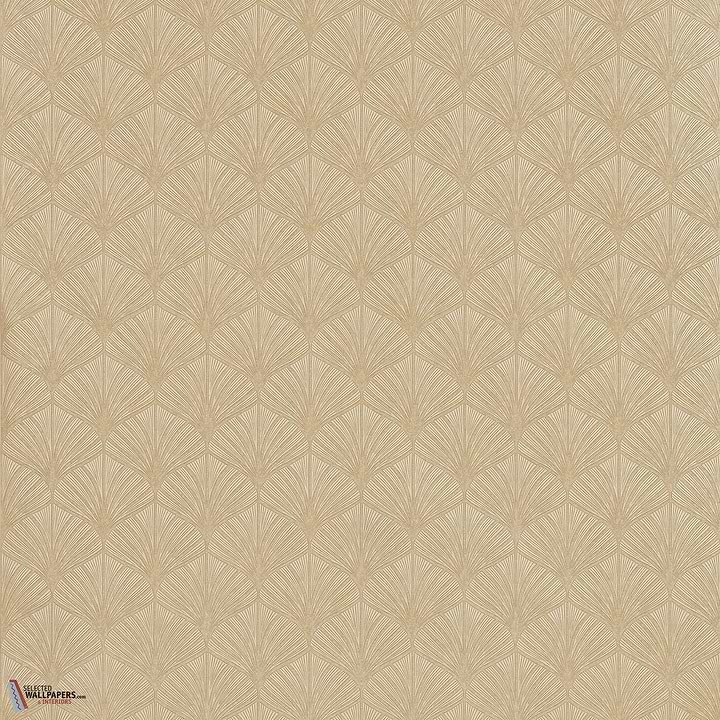 Nereides wallpaper-Casamance-Marron Glace/Dore-Roll-Selected-Wallpapers-Interiors