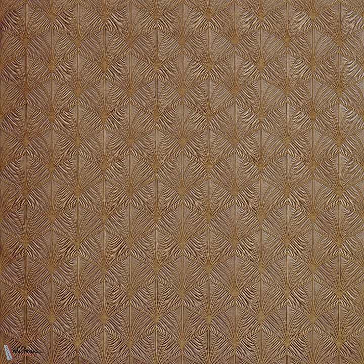 Nereides wallpaper-Casamance-Aubergine/Dore-Roll-Selected-Wallpapers-Interiors