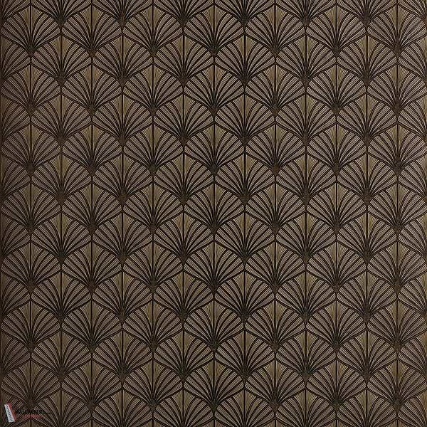 Nereides wallpaper-Casamance-Noir/Dore-Roll-Selected-Wallpapers-Interiors