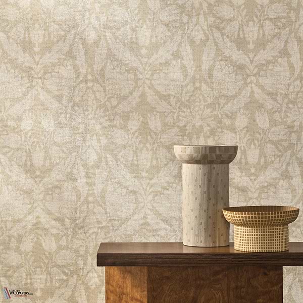 Neria wallpaper-Casamance-Selected Wallpapers-Interiors