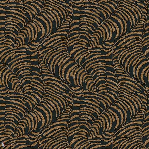 Nobile wallpaper-Casamance-Noir/Dore-Roll-Selected-Wallpapers-Interiors