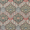 Norbury behang-Morris & Co-Brick/Teal-Rol-Selected Wallpapers-Interiors