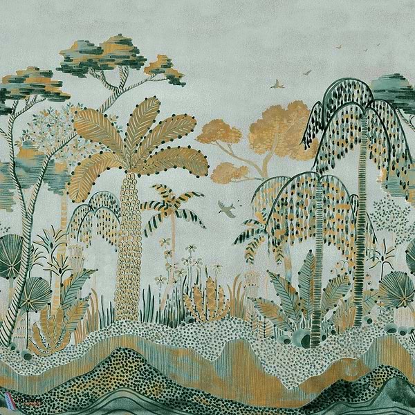 Nosara-Casamance-Tapete-Opaline/Dore-Set-Selected Wallpapers