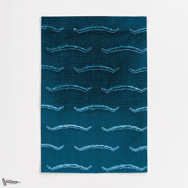 Nouvelles Vagues fabric-Dedar-Lapislazzuli-Meter (M1)-Selected Wallpapers-Interiors