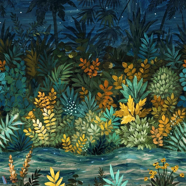 Nuit Etoilée Custom-Casamance-Tapete-Marine/Multico-M2-Selected Wallpapers