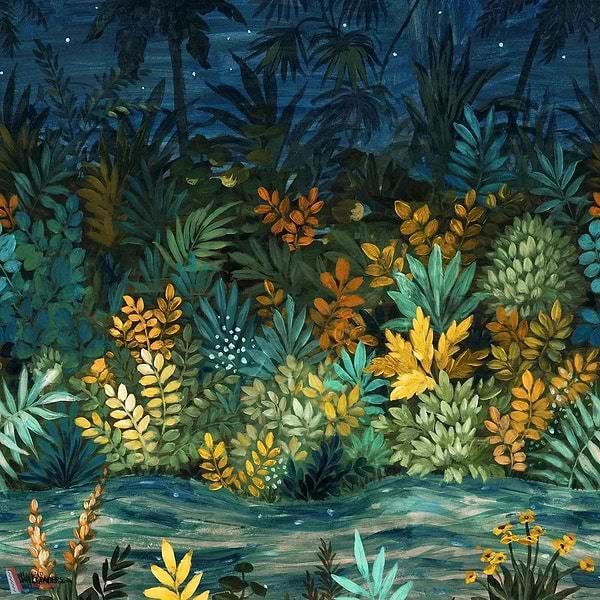 Nuit Etoilée Custom-Casamance-Tapete-Marine/Multico-M2-Selected Wallpapers