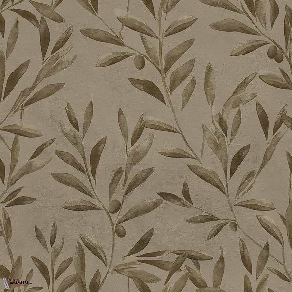 Olivetum wallpaper-Coordonne-Cocoa-Non Woven-Roll-Selected Wallpapers-Interiors