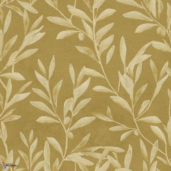 Olivetum wallpaper-Coordonne-Curry-Non Woven-Roll-Selected Wallpapers-Interiors