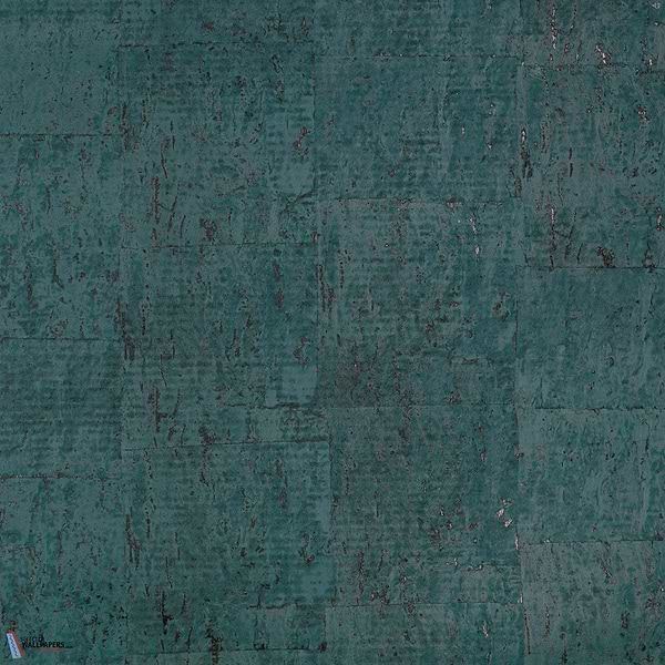 Oolite Matt Wallcovering-Zinc Textile-Tapete-Electric Teal-Rolle-Selected Wallpapers