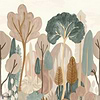 Orme Custom-Casamance-wallpaper-Nude/Lichen-M2-Selected Wallpapers