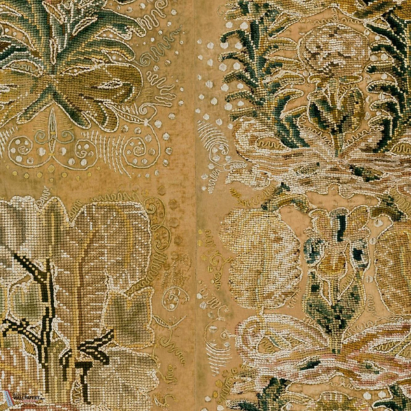 Ornement Tapete-Arte-Ochre-Meter (M1)-Selected Wallpapers-Interiors