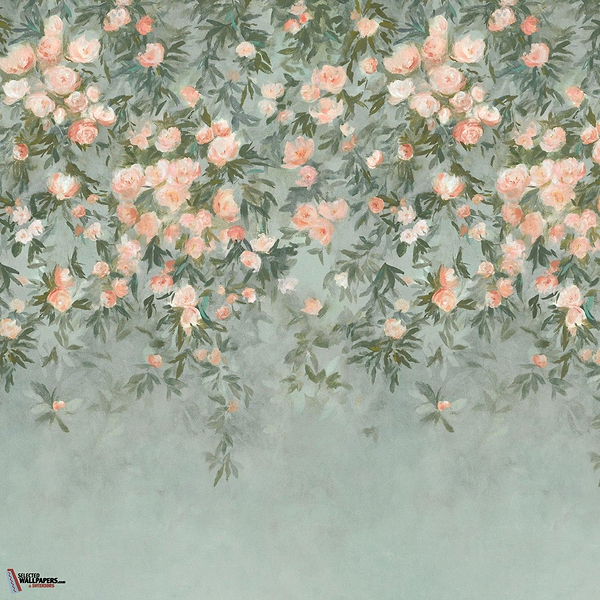 Ottavia Mural Tapete-Romo-Coral-Rolle-Selected-Wallpapers-Interiors