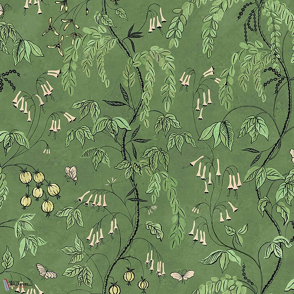 Ottilia behang-Sandberg-Green-Mattic-M2-Selected Wallpapers-Interiors