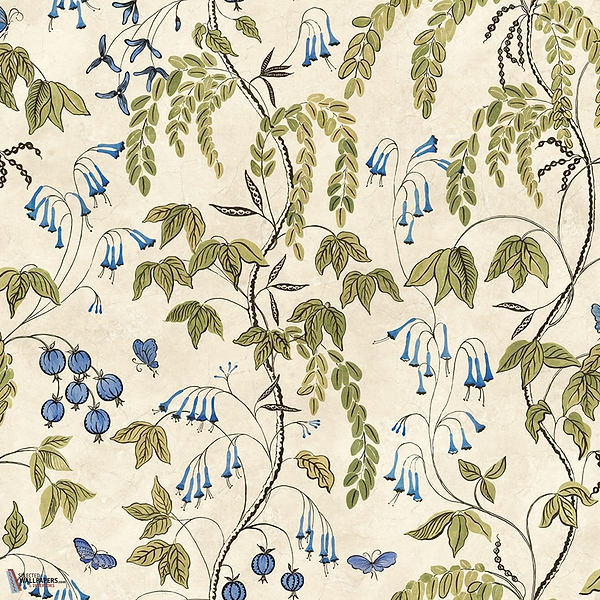 Ottilia behang-Sandberg-Olive Green-Mattic-M2-Selected Wallpapers-Interiors