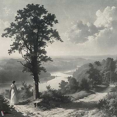 Out of the Woods Tapete-Tecnografica-Grey A-Fabric Vinyl-Selected-Wallpapers-Interiors