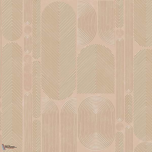 Ovala wallpaper-Masureel-Peach-Roll-Selected Wallpapers-Interiors