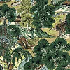Pagoda Trees-Thibaut-Brown and Green-Rolle-Selected-Wallpapers-Interiors