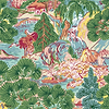 Pagoda Trees-Thibaut-Pink and Green-Rolle-Selected-Wallpapers-Interiors