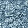 Palmette Tapete-1838 wallcoverings-Blue hue-Rolle-Selected Wallpapers-Interiors