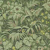 Palmette wallpaper-1838 wallcoverings-Forest-Roll-Selected Wallpapers-Interiors