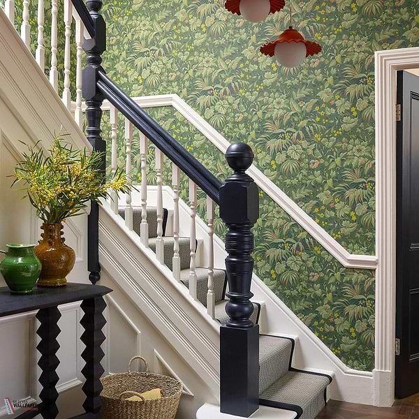 Palmette Tapete-1838 wallcoverings-Selected Wallpapers-Interiors