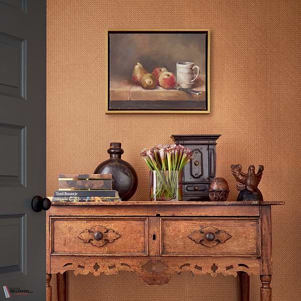 Paper Rattan wallpaper-Thibaut-Selected Wallpapers-Interiors