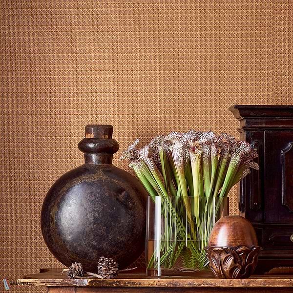 Paper Rattan wallpaper-Thibaut-Selected Wallpapers-Interiors