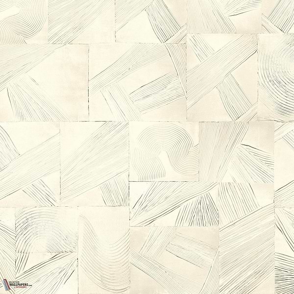 Paros wallpaper-Masureel-White-Paneel A-260 cm-Selected Wallpapers-Interiors