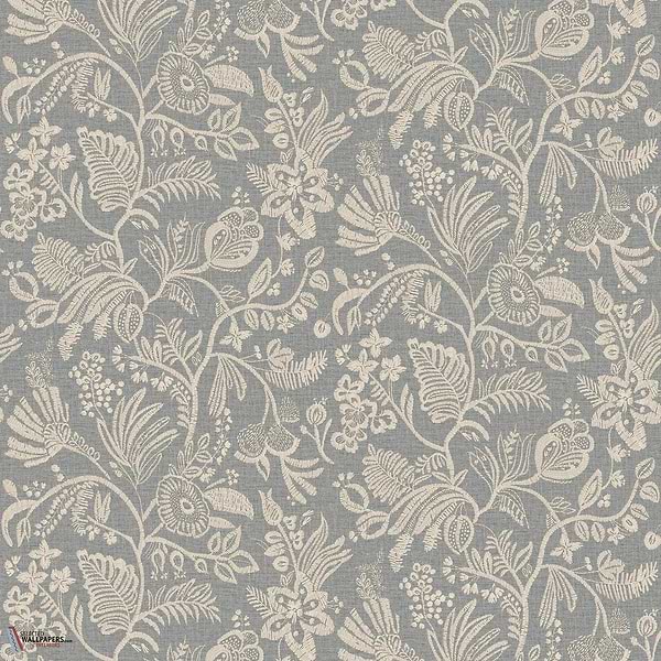 Pastel Tapete-Casamance-Pierre bleue-Rolle-Selected Wallpapers-Interiors