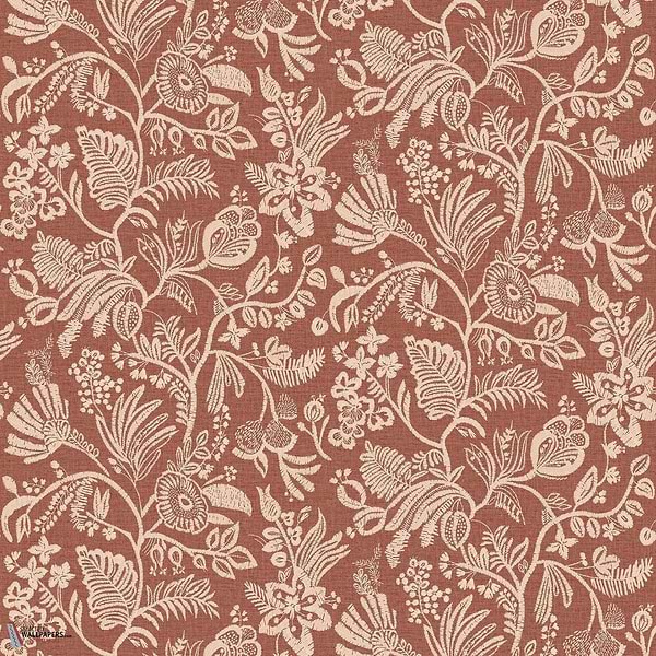 Pastel Tapete-Casamance-Terracotta-Rolle-Selected Wallpapers-Interiors