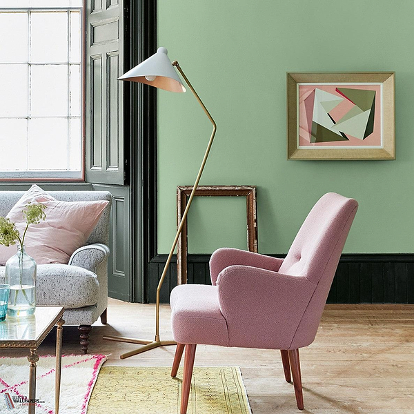 Pea Green Farbe Little Greene 91-Selected-Wallpapers-Interiors