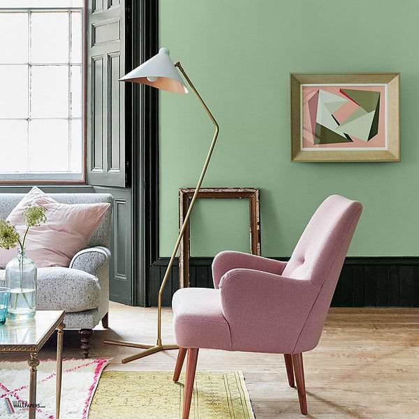 Pea Green Farbe Little Greene 91-Selected-Wallpapers-Interiors