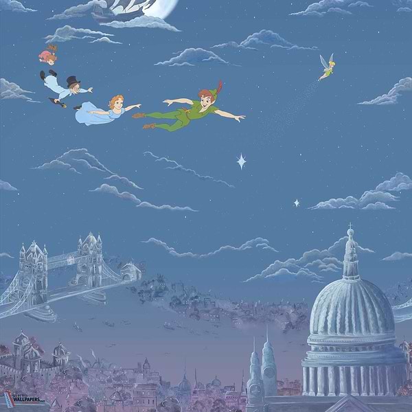Peter Pan-wallpaper-Sanderson-One Colourway-Set-Selected Wallpapers