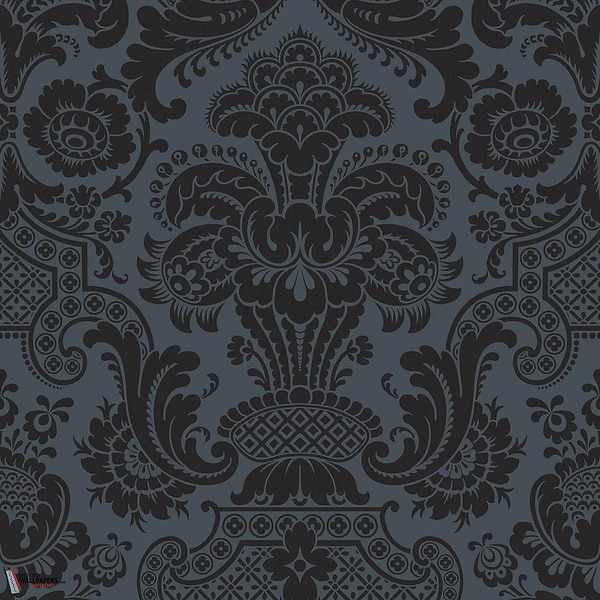 Petrouchka wallpaper-Cole & Son-Charcoal-Roll-Selected Wallpapers-Interiors