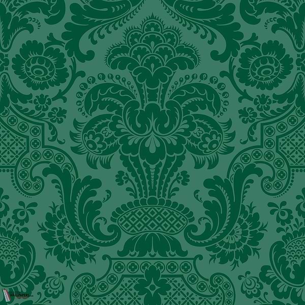Petrouchka wallpaper-Cole & Son-Emerald-Roll-Selected Wallpapers-Interiors