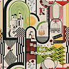 Piaceri Mondani-Mind the Gap-wallpaper-Multicolor-300 cm (standaard)-Selected-Wallpapers-Interiors