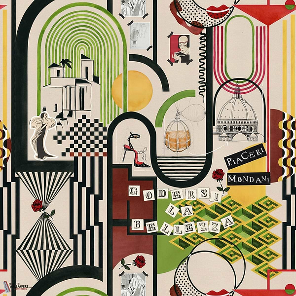Piaceri Mondani-Mind the Gap-wallpaper-Multicolor-300 cm (standaard)-Selected-Wallpapers-Interiors