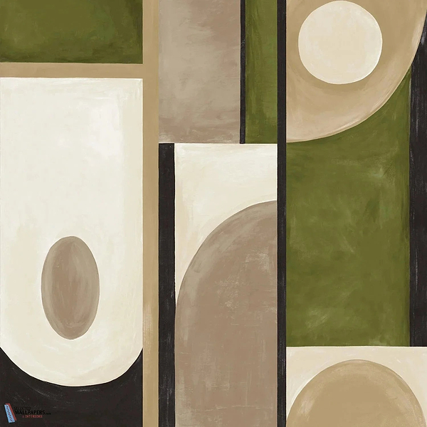 Pictura Custom-Casamance-behang-Olive/Mordore-M2-Selected Wallpapers