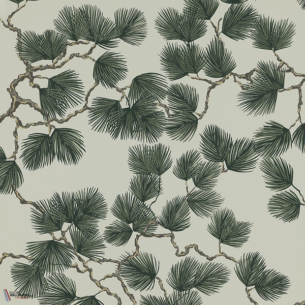 Pine Tapete-Sandberg-Green-Rolle-Selected Wallpapers-Interiors