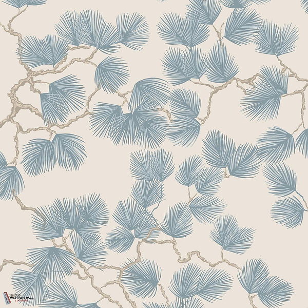 Pine Tapete-Sandberg-Misty Blue-Rolle-Selected Wallpapers-Interiors