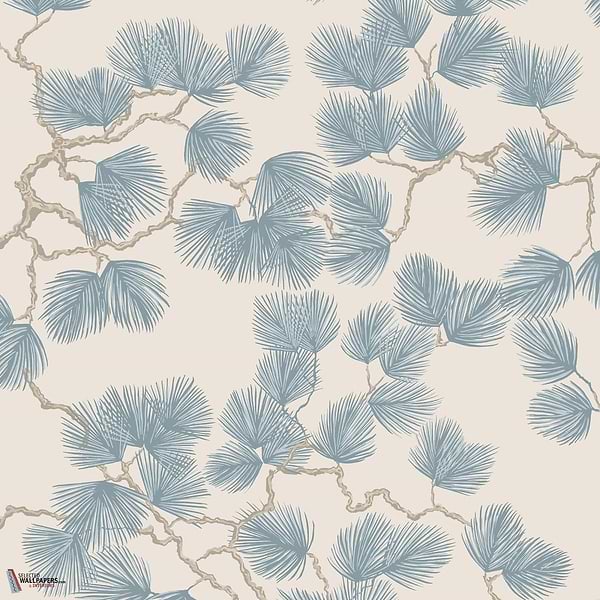 Pine Tapete-Sandberg-Misty Blue-Rolle-Selected Wallpapers-Interiors