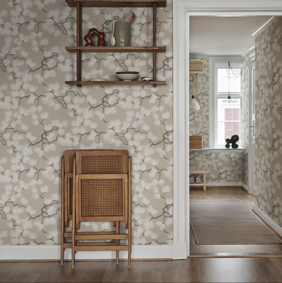 Pine Tapete-Sandberg-Selected Wallpapers-Interiors