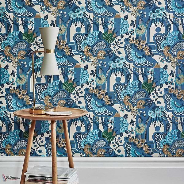 Pineapple Garden wallpaper-1838 wallcoverings-Selected Wallpapers-Interiors