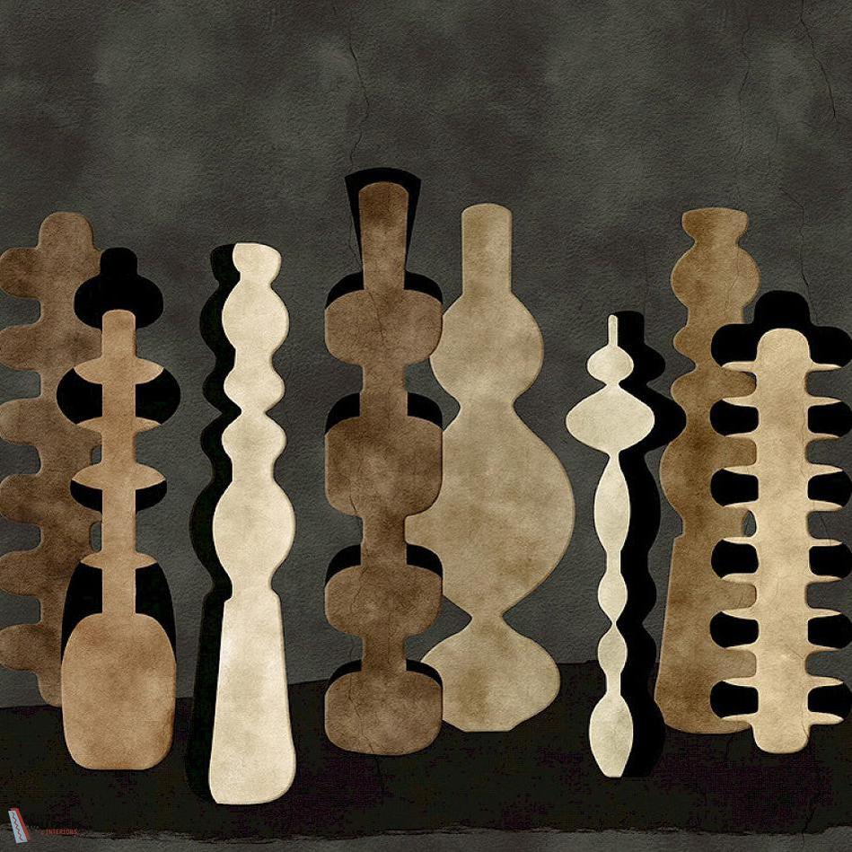 Potteries Tapete-Masureel-Clay-Paneel A-Selected-Wallpapers-Interiors