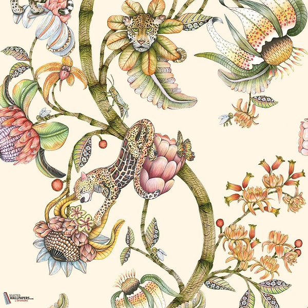 Protea Panthera Tapete-Cole & Son-Stone-Rolle-Selected Wallpapers-Interiors