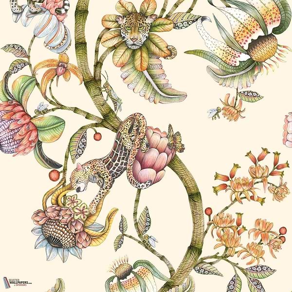 Protea Panthera Tapete-Cole & Son-Stone-Rolle-Selected Wallpapers-Interiors