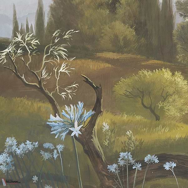 Provence wallpaper-Les Dominotiers-Selected Wallpapers-Interiors