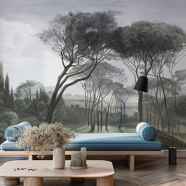 Provence wallpaper-Les Dominotiers-Selected Wallpapers-Interiors