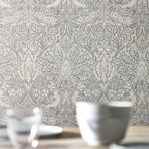 Pure Dove & Rose-wallpaper-Morris & Co-Selected Wallpapers
